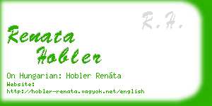 renata hobler business card